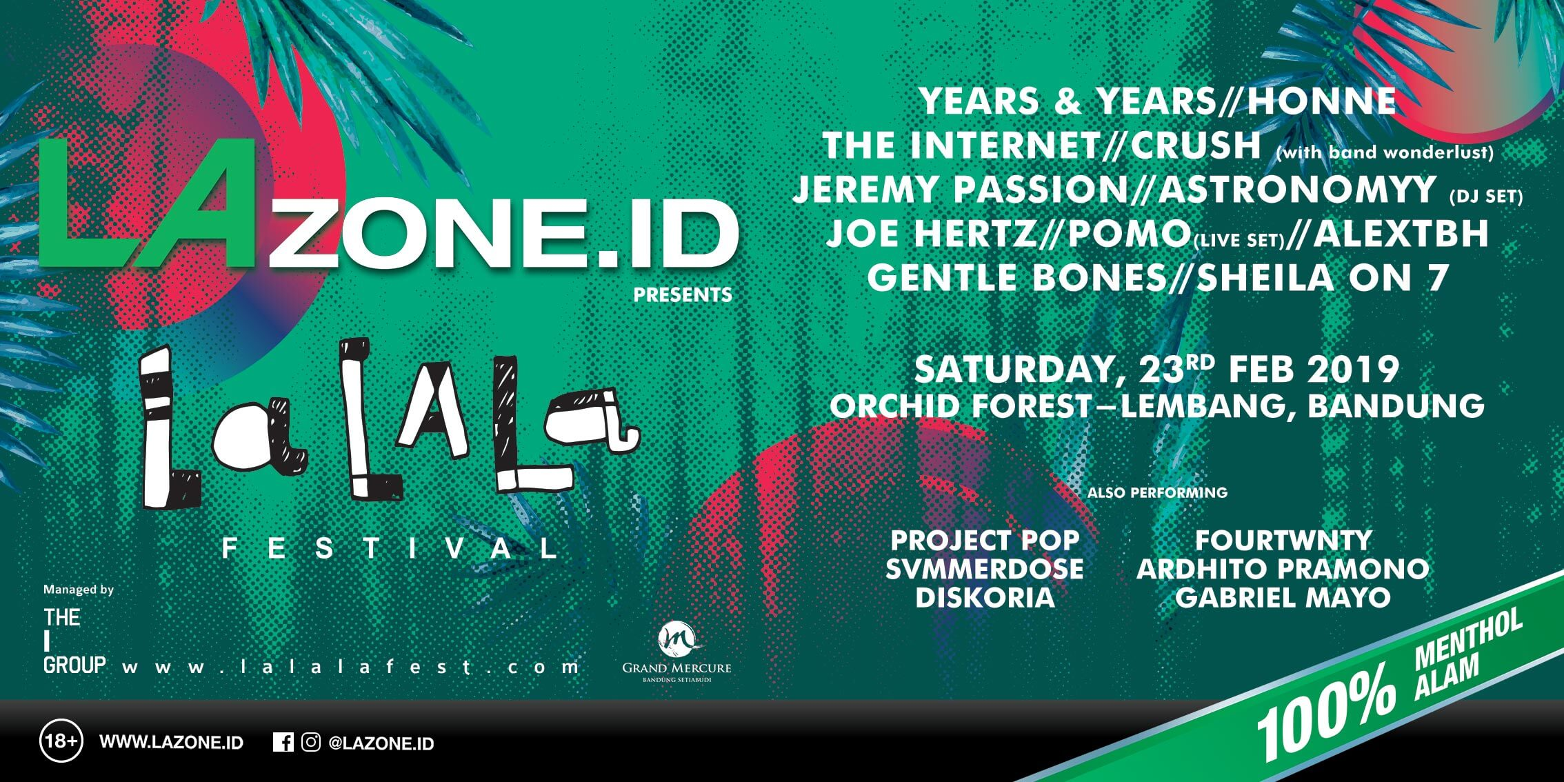 Honne dan The Internet Siap Manggung di LaLaLa Festival 2019 thumbnail